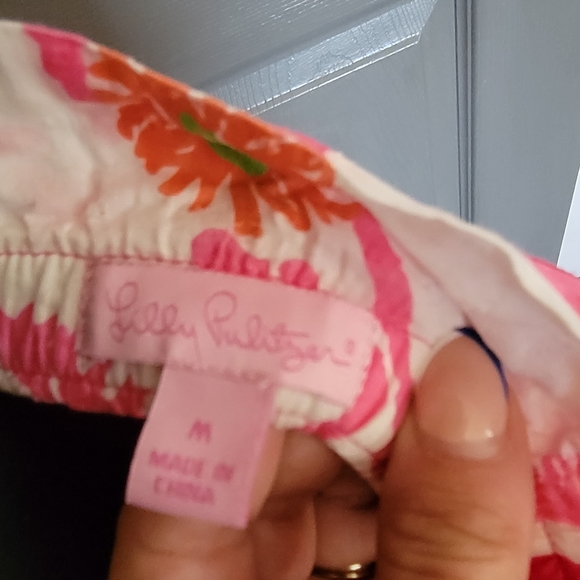 Lilly Pulitzer floral paperbag skirt with belt - Picture 4 of 4